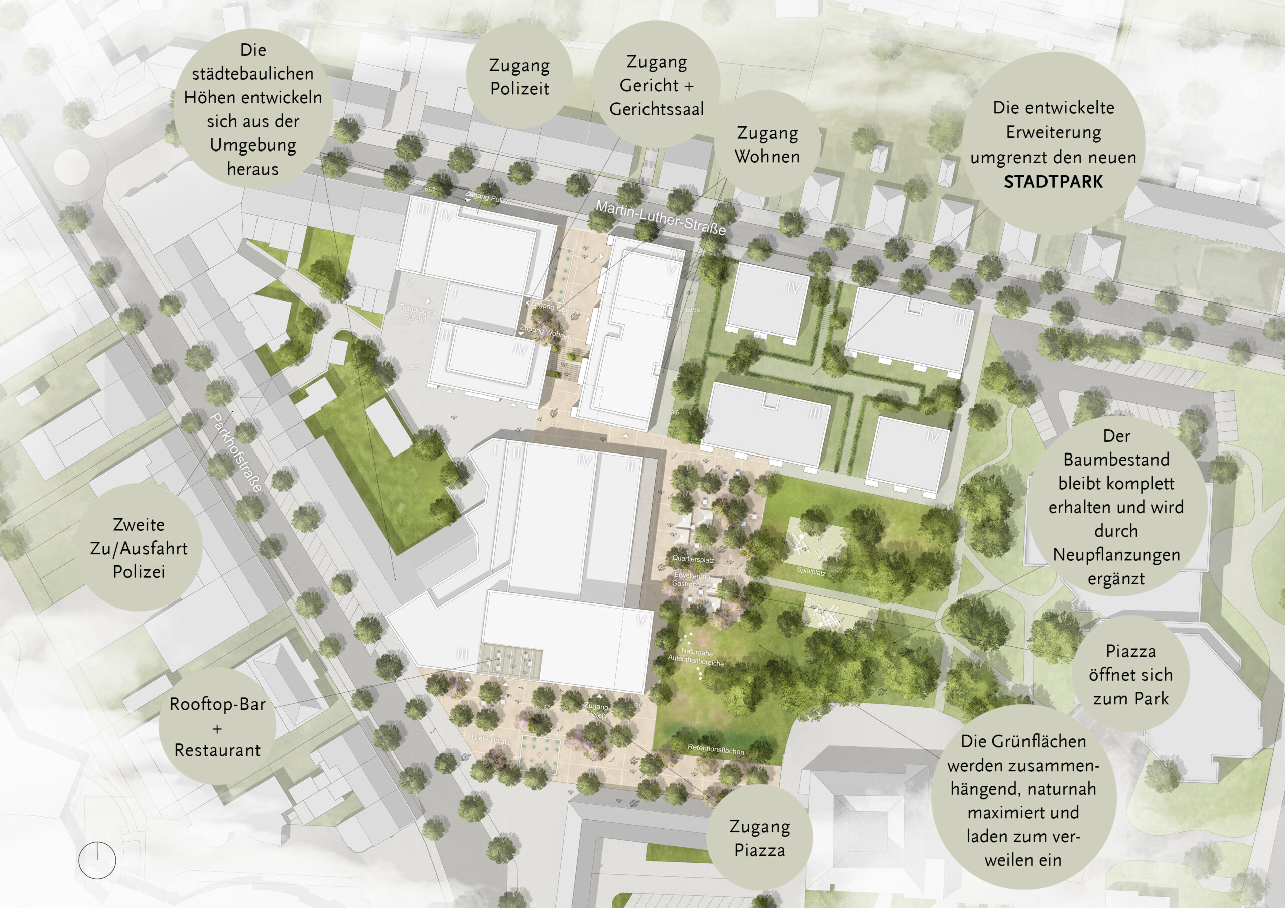 230413_Hückelhoven_Rathausquartier_Einreichung_Lageplan_© RMP