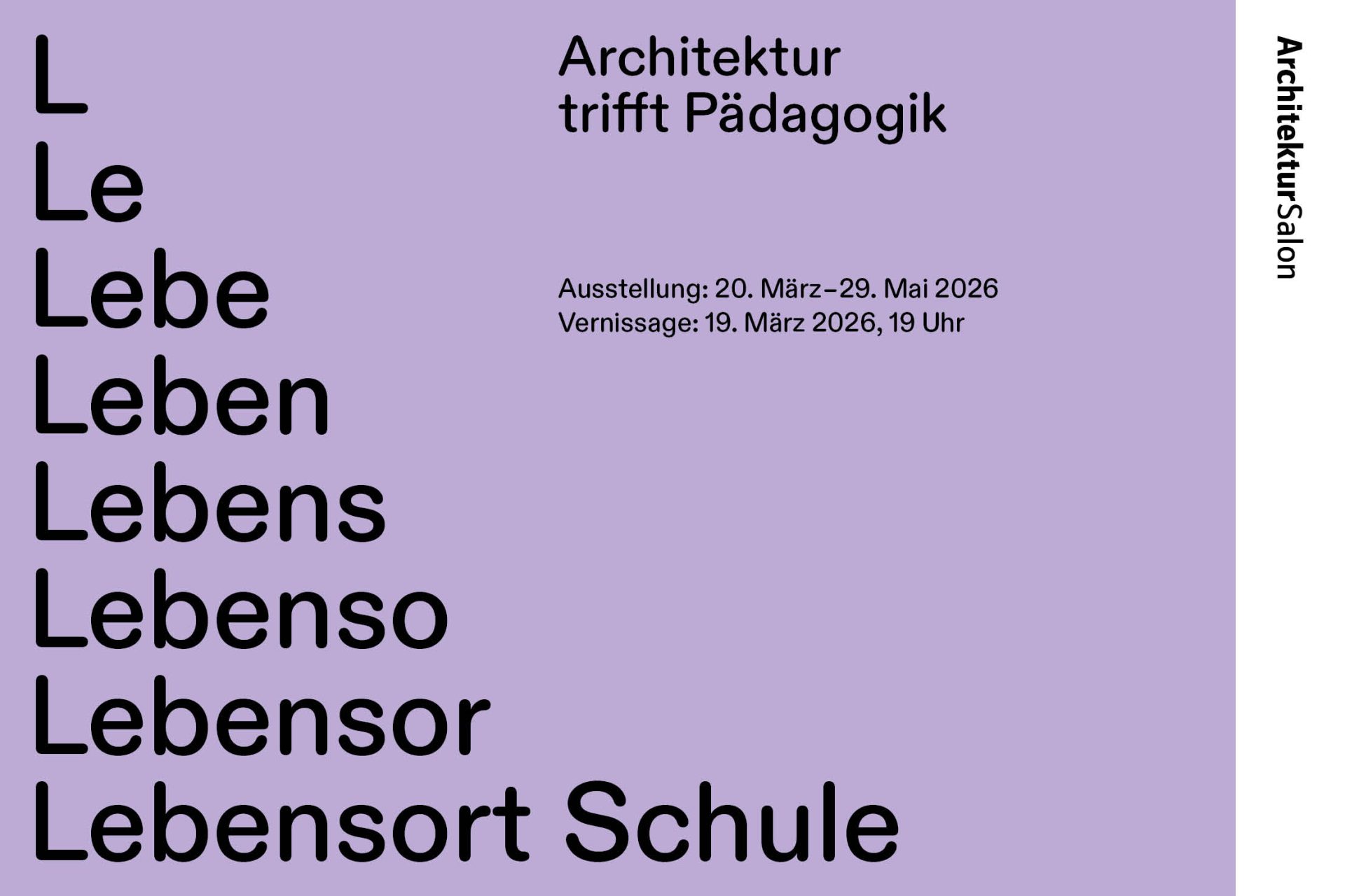 News: Vortrag im ArchitekturSalon Hamburg am 07. Mai
